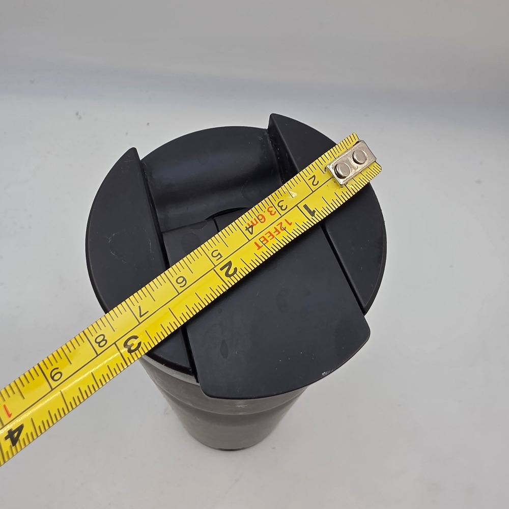 Starbucks Matte Black Stainless Steel Travel Tumbler 20oz Silver Siren Logo P1 - Picture 7 of 16